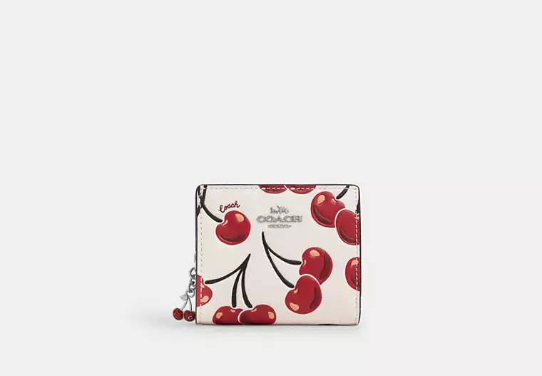 Snap Wallet With Cherry Print | Coach Outlet US