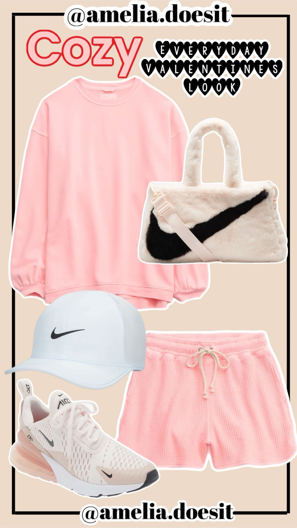 Great as a travel outfit or everyday look! Valentine’s Day theme outfit idea. For the cozy comfy lover! 

#LTKfitness #LTKtravel #LTKGiftGuide