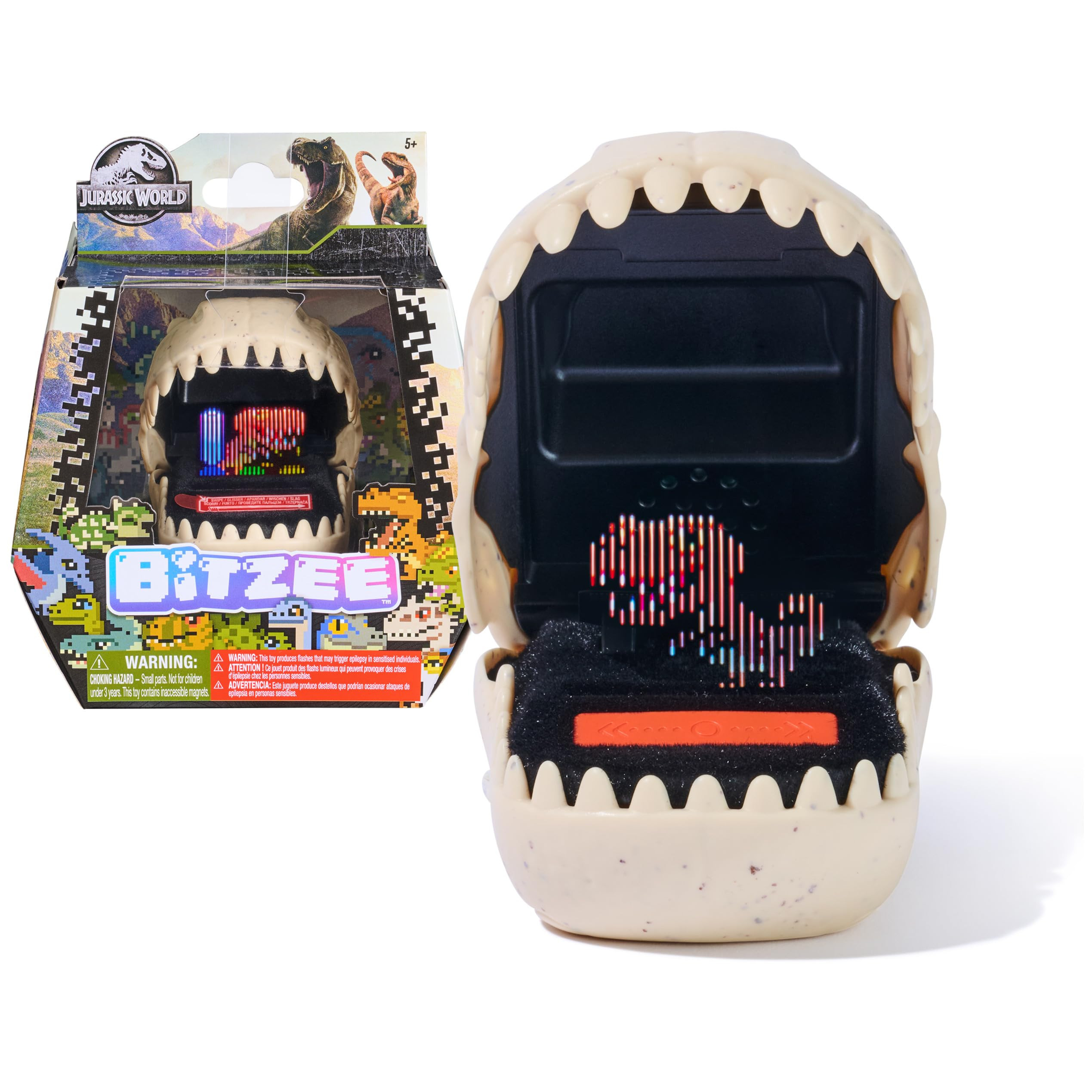 BITZEE, Jurassic World Interactive Dinosaur Toy with 25 Dinosaurs Inside, Reacts to Touch, Pods C... | Amazon (US)