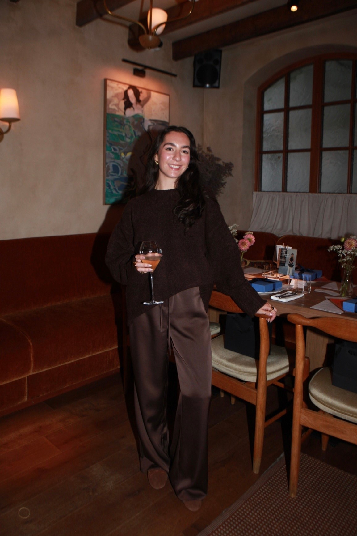 The camille jumper is back! I love all the colours but this dark brown is stunning! Im wearing a size S. i styled it with these dark brown satin trousers and my brown suede ballet flats! 

#LTKuk #LTKworkwear #LTKautumn