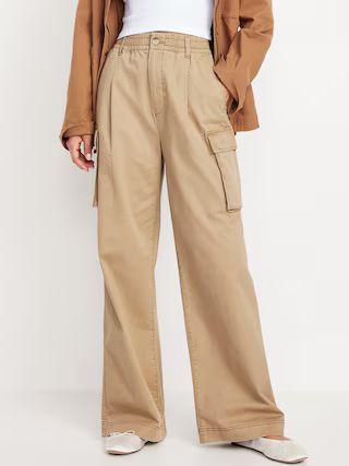 Extra High-Waisted Super Wide-Leg Cargo Pants | Old Navy (US)