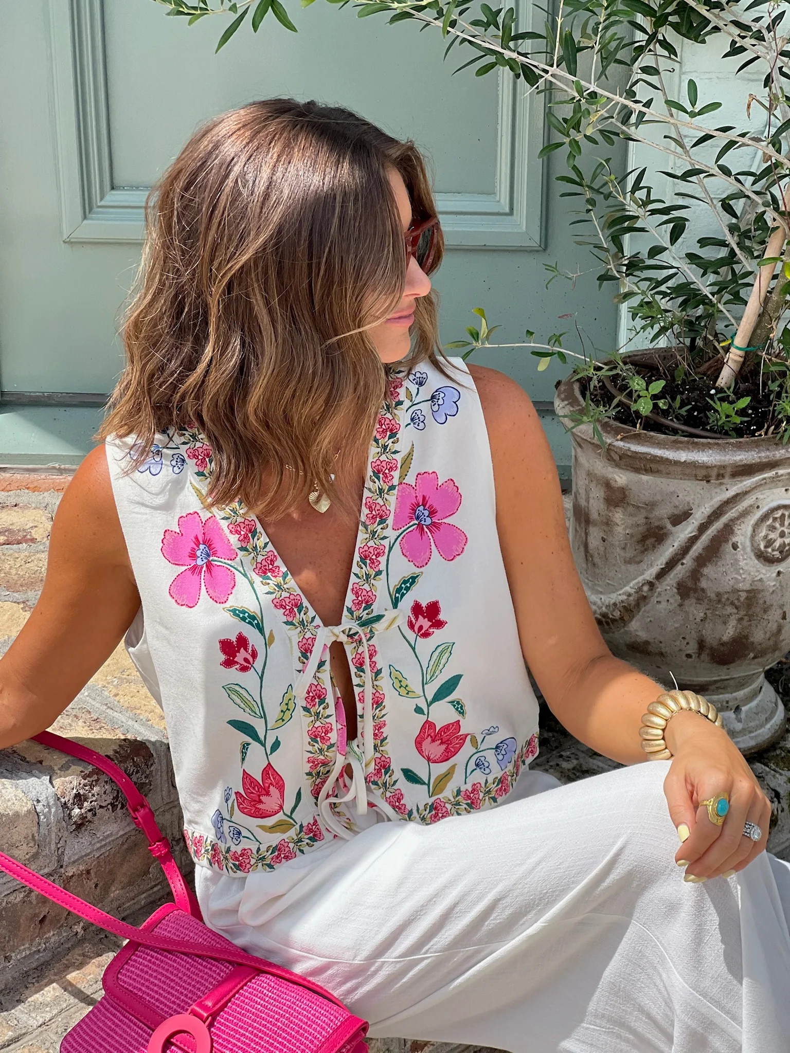 Wildflower Garden Vest | Vestique