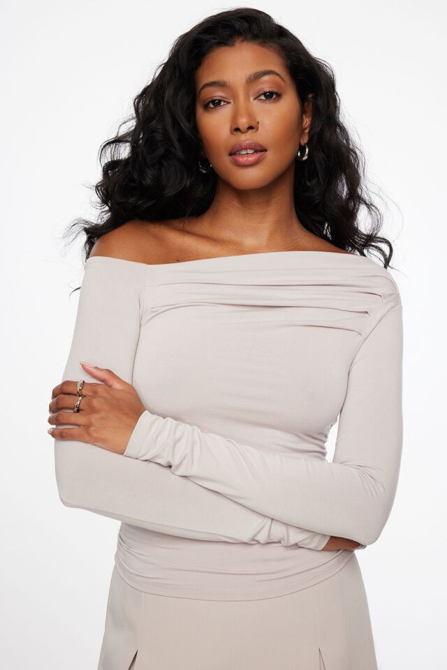 Lysa Draped Top | Dynamite Clothing