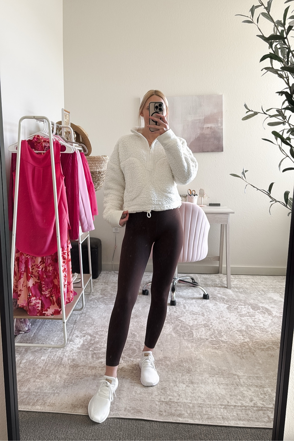 Everyday loungewear & workout clothes ✨

White quarter zip - on sale right now! I’m in a size small and it fits true to size

CRZ YOGA leggings - these dark brown leggings are incredible. Stretchy, comfortable, super soft with low compression. Good for everyday or low impact workouts. These are made from their butterluxe fabric.

I will link the CRZ YOGA leggings with their butterlift fabric as well! Those have higher compression and are great for more intense workouts! 💕 they’re thicker and hold you in!

#LTKActive #LTKSaleAlert #LTKSeasonal