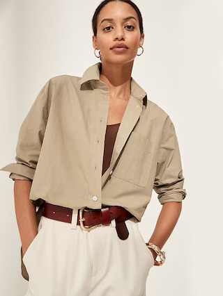 Oversized Poplin Shirt | Banana Republic (US)