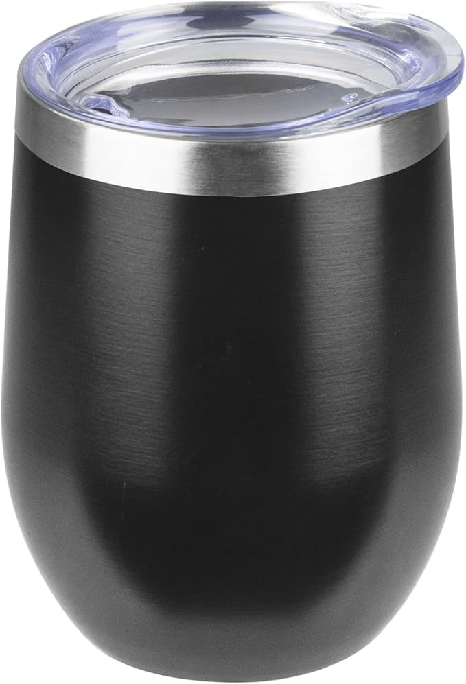 StarSpeed 12oz Wine Tumbler with lid, Stainless Steel Travel Mugs Stemless Double Wall Insulated ... | Amazon (US)