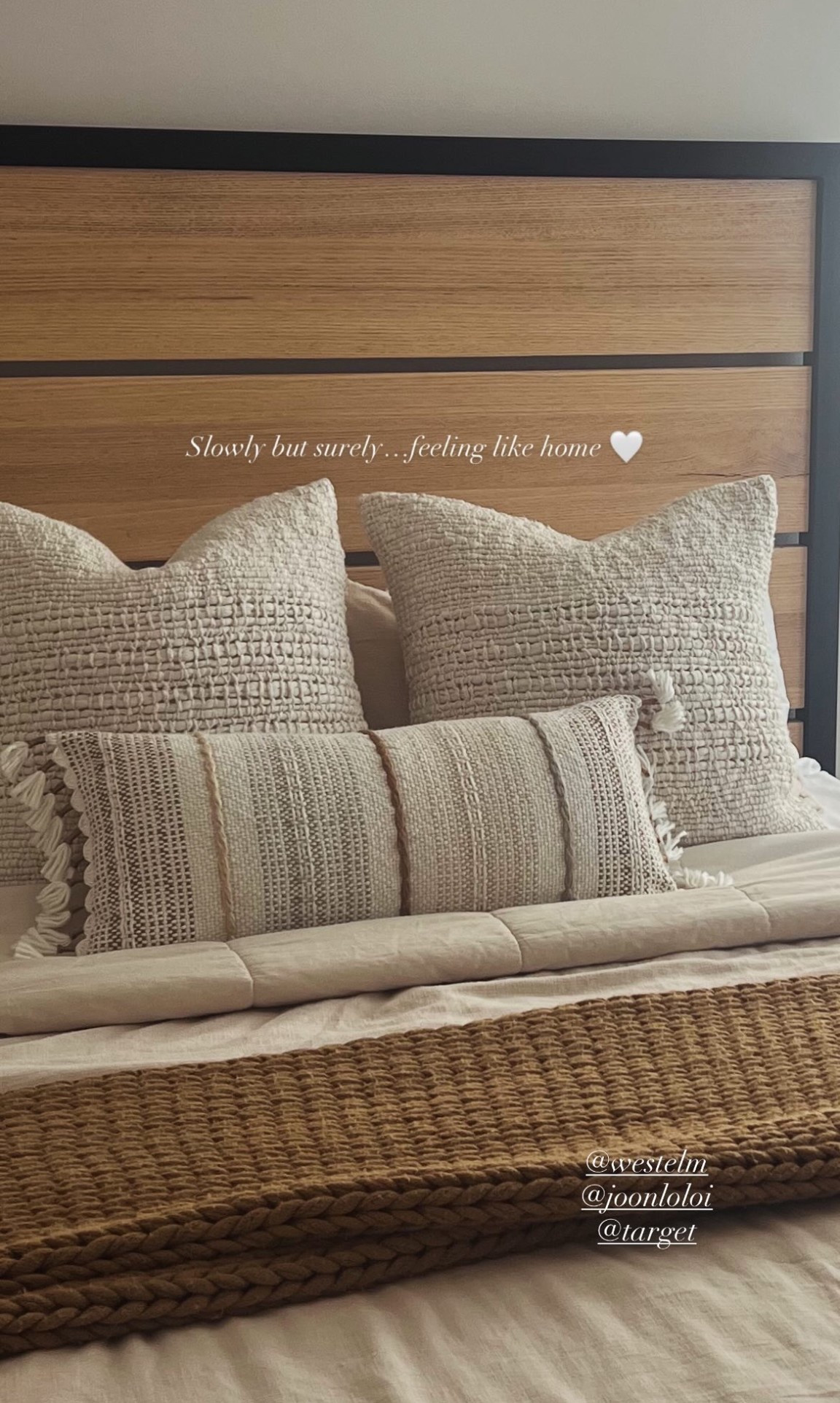 Adding cozy details 🤍☁️ #bedding #home 

#LTKHome