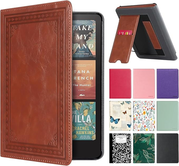 CoBak Stand Case for 7" Kindle Paperwhite 12th Gen 2024 and Kindle Colorsoft with Hand Strap - Co... | Amazon (US)