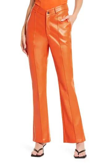 Amy Lynn Faux Leather Kick Flare Pants | Nordstrom | Nordstrom