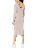 The Drop Women's Suki Rib Midi V-Back Sweater Dress, Hushed Pink, S | Amazon (US)