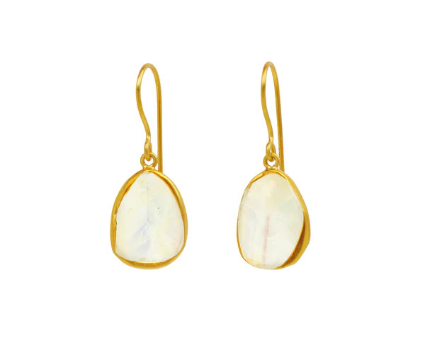 Pippa Small Rainbow Moonstone Moon Mist Drop Earrings | TWIST