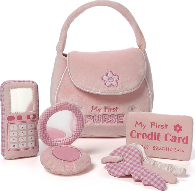 Baby GUND My First Purse Stuffed Plush Playset, 8", 5 pieces | Amazon (US)
