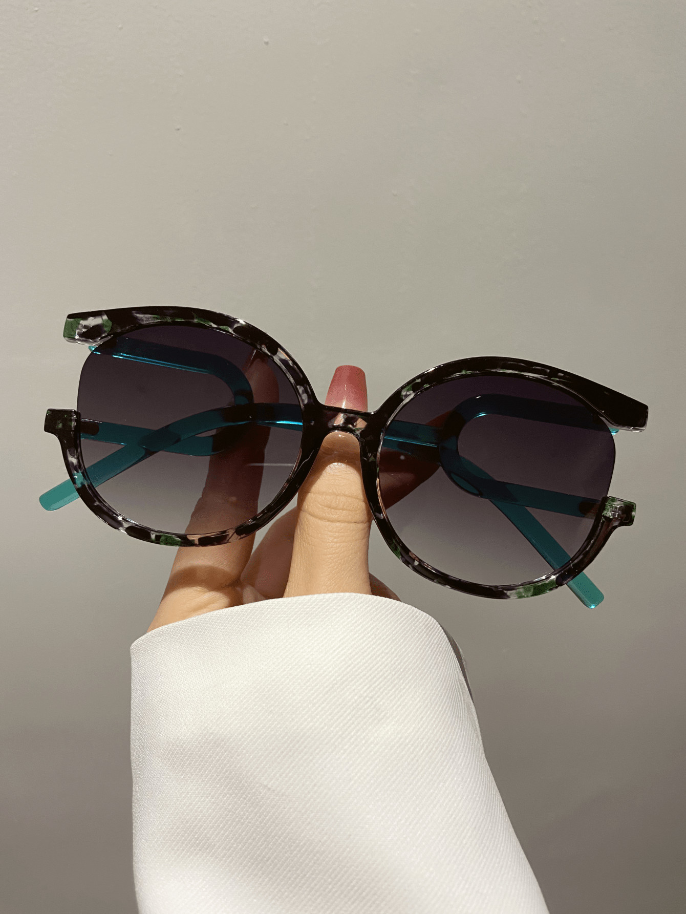 New Retro Big Frame Round Fashion Fashion Glasses, Party Eyewear For Men & Women, High-End Street... | SHEIN