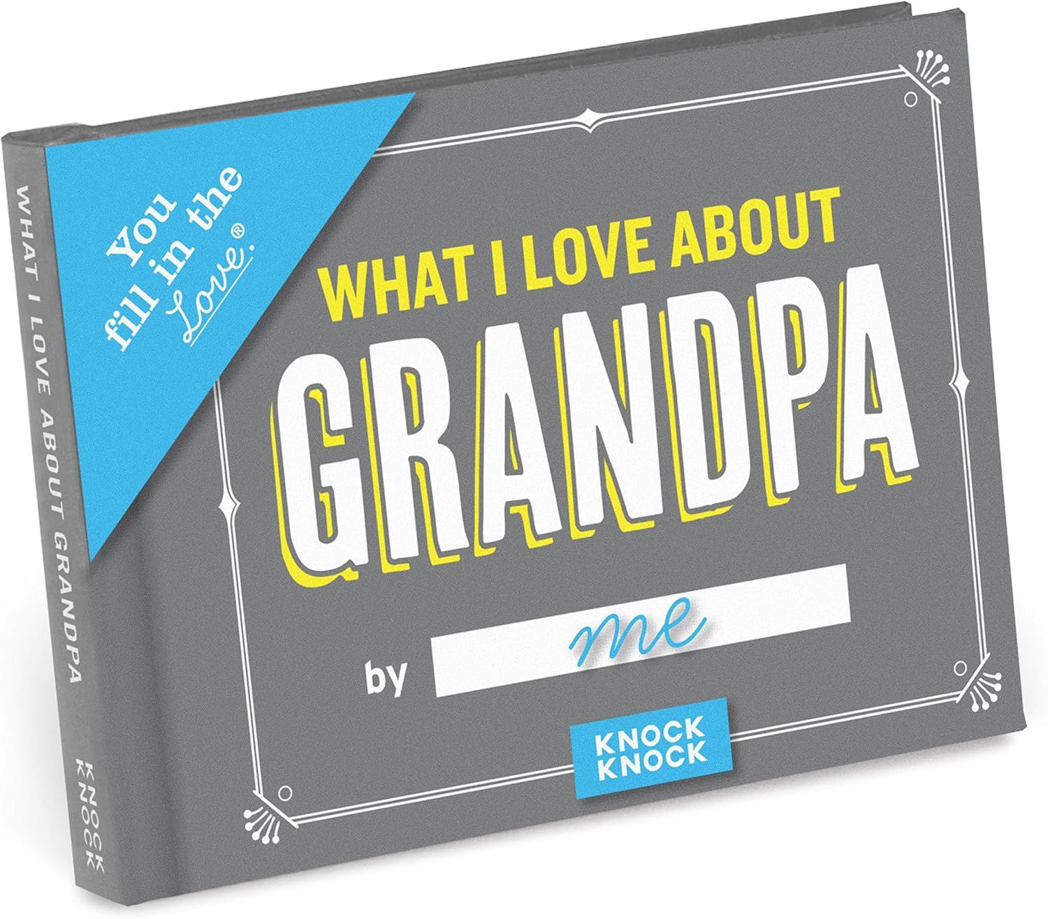 Knock Knock What I Love about Grandpa Fill in the Love Book Fill-in-the-Blank Gift Journal, 4.5 x... | Amazon (US)