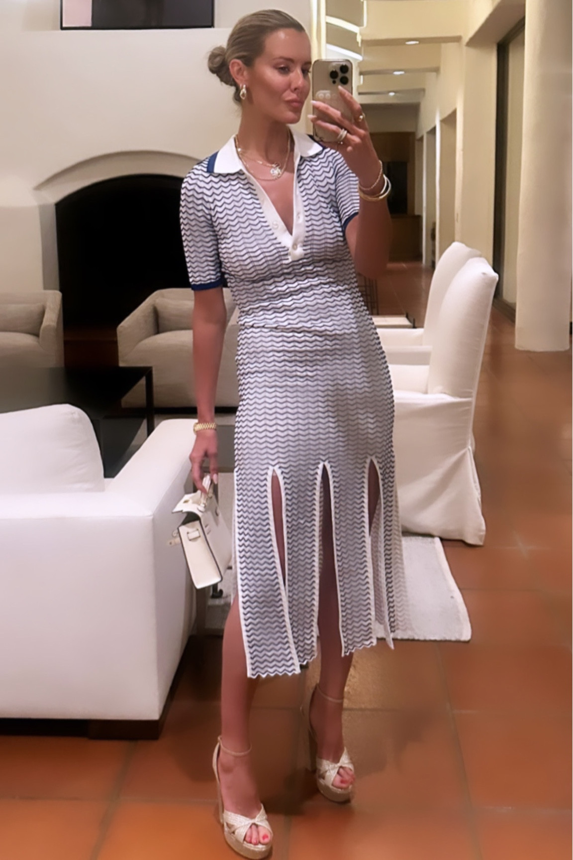 This polo crochet dress! Perfect for dinner in the summertime! 💙🤍💙🤍// Sizing: US4 

#LTKtravel #LTKshoecrush #LTKstyletip