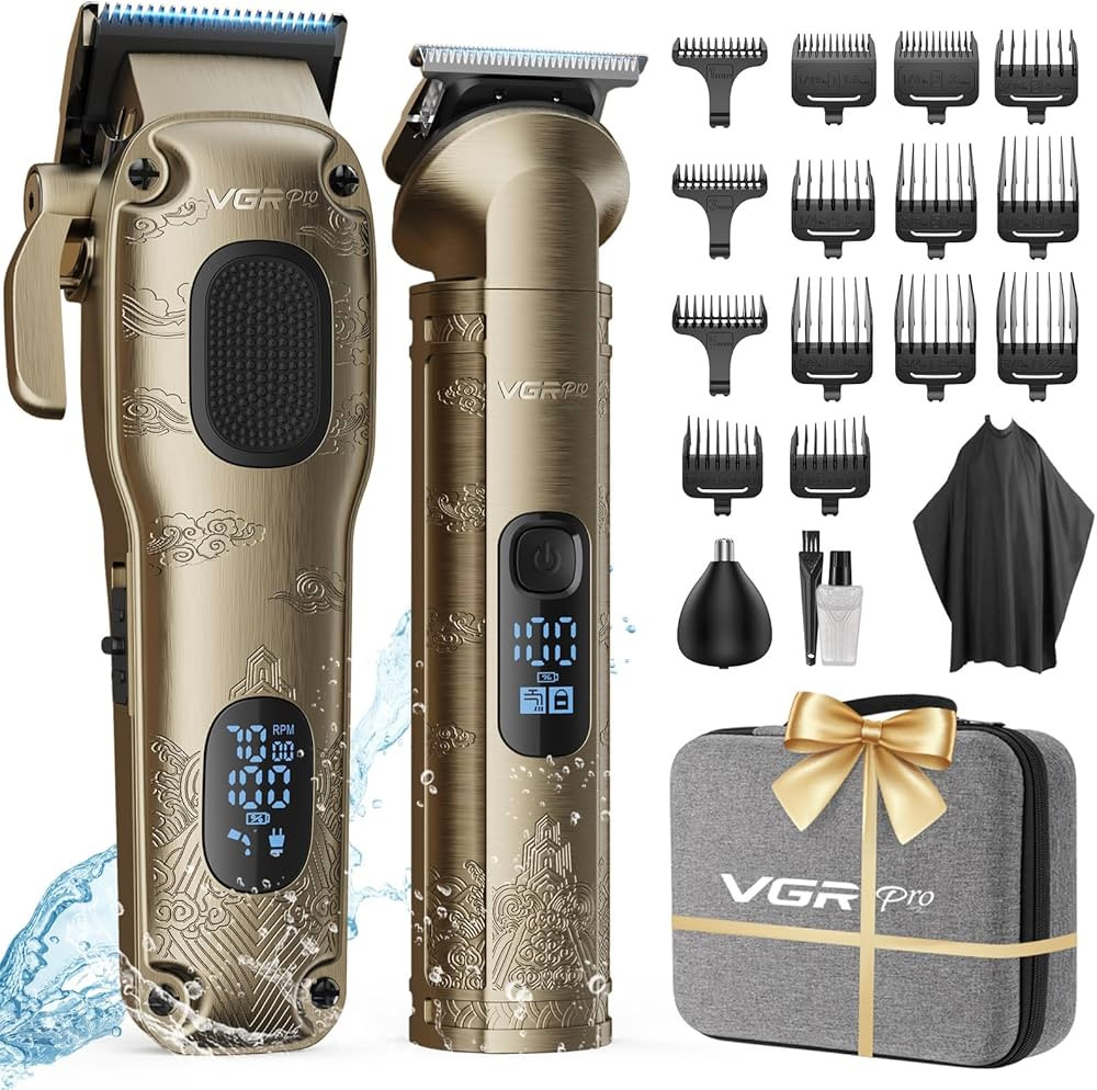 Hair Clippers for Men Professional, Cordless Hair Clippers for Hair Cutting, Mens Clippers and Tr... | Amazon (US)