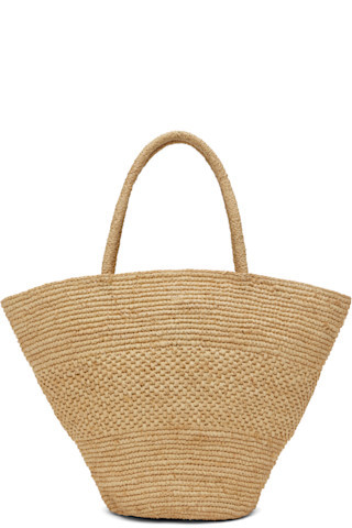 The Row - Beige Emilie Tote | SSENSE