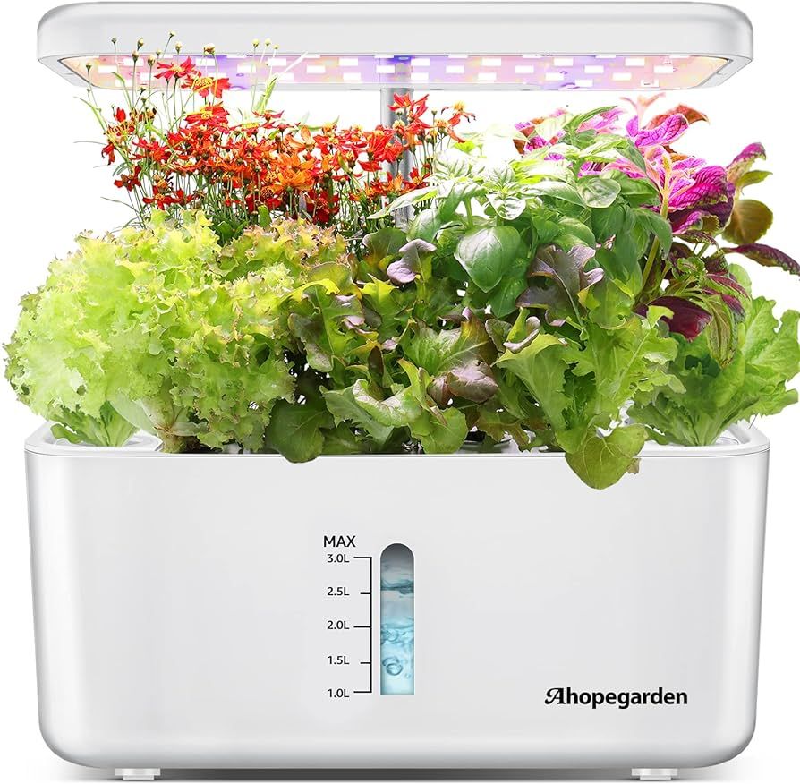 Indoor Garden Hydroponic Growing System: Ahopegarden Plant Germination Kit Aeroponic Herb Vegetab... | Amazon (US)
