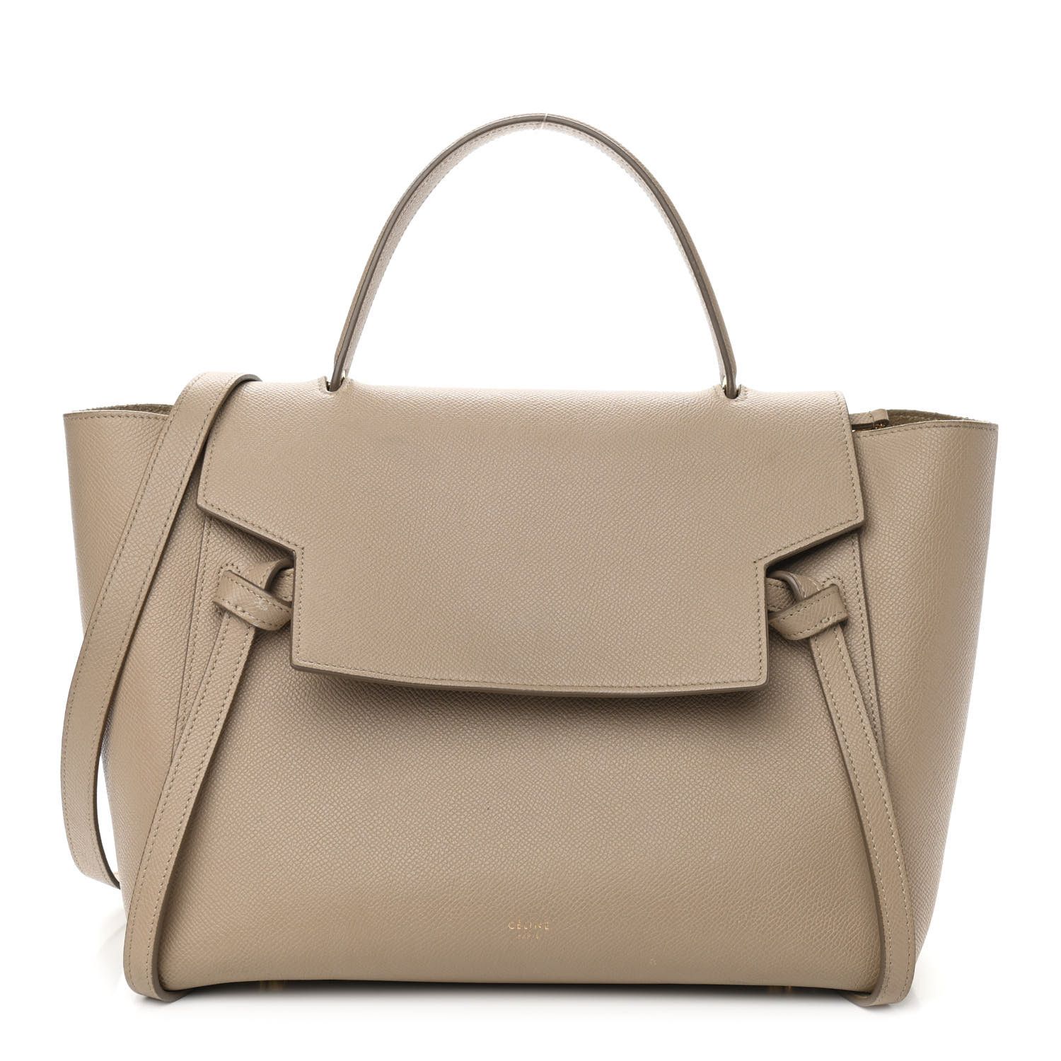 CELINE Grained Calfskin Mini Belt Bag Light Taupe | FASHIONPHILE | Fashionphile