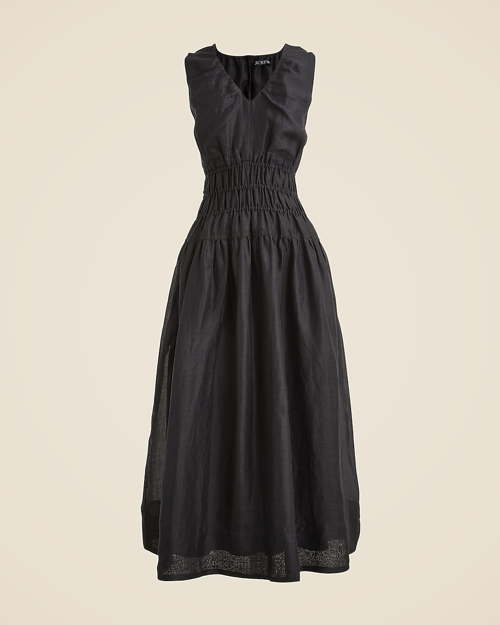 Hyacinth V-neck dress in ramie | J. Crew US