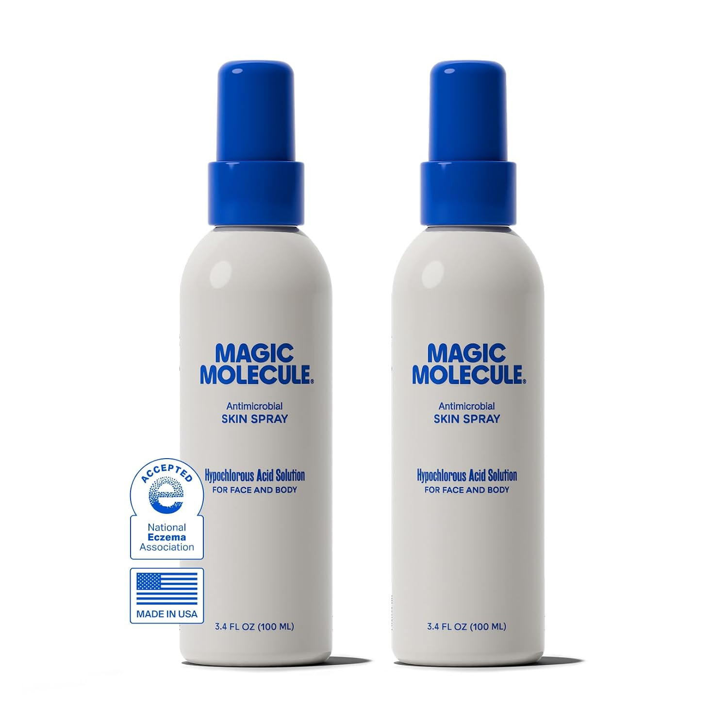 Magic Molecule Skin Spray, Hypochlorous Acid Formula, 3.4oz 2PK | Amazon (US)