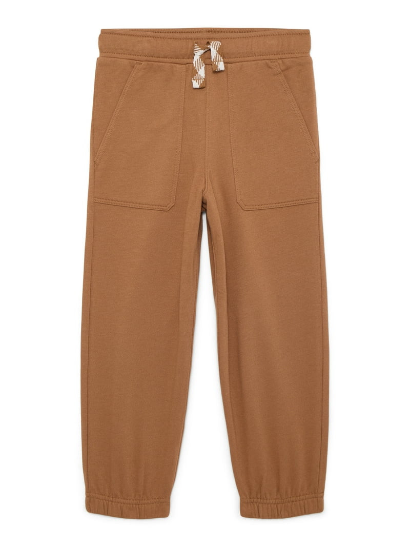 Wonder Nation Little Boys Solid Fleece Joggers, Size 4-10 | Walmart (US)