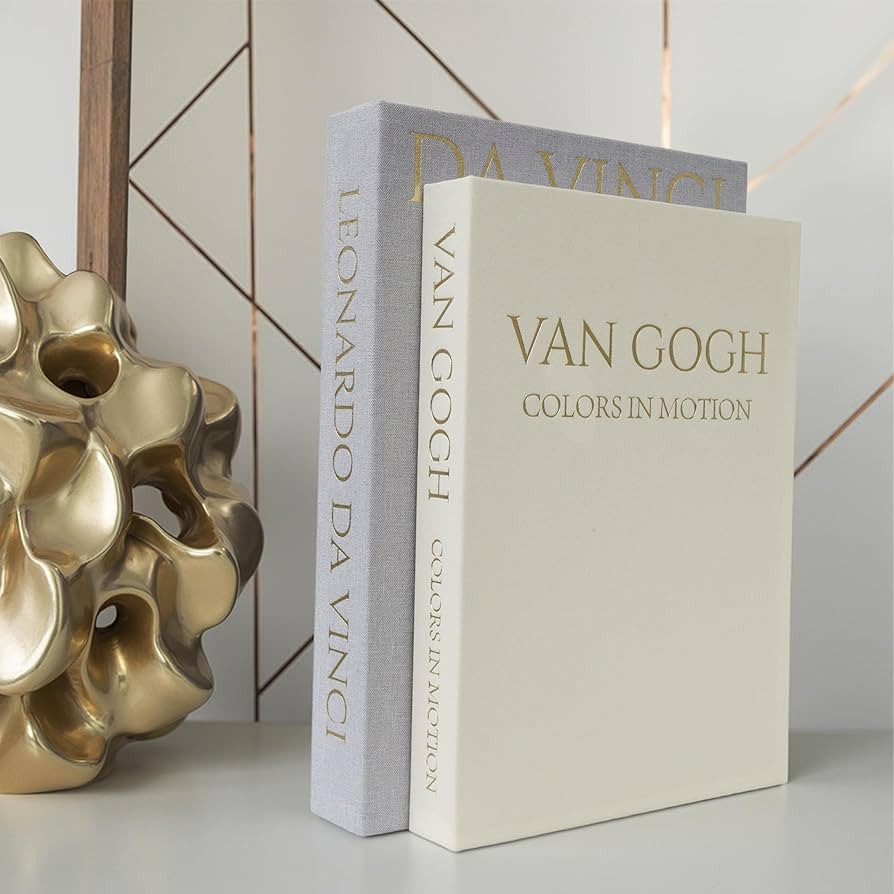 Decorative Linen Book Set of 2, Faux Book Storage Box, Coffee Table and Bookshelf Decor | Amazon (US)