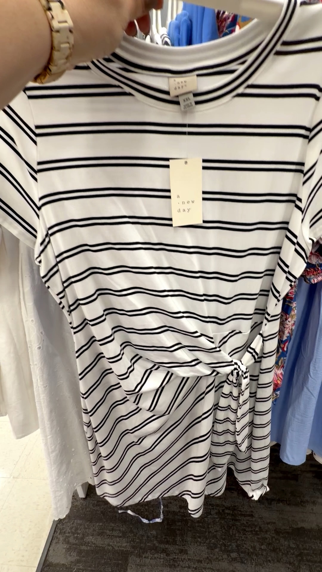 Such a chic find from Target 🤍🖤
This A New Day tie-front knit midi dress is the perfect mix of comfortable and put together. I love the classic black and white stripes and the tie-front detail — so flattering and easy to style for everyday wear. Linked in my LTK ✨
Ad/earn small commission 
#TargetStyle #MidiDress #StripedDress #EverydayStyle #LTKFinds

#LTKootd #LTKOver40 #LTKMidsize