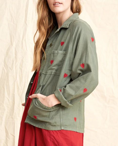 The Field Jacket. -- Moss Army With Red Hearts | THE GREAT.