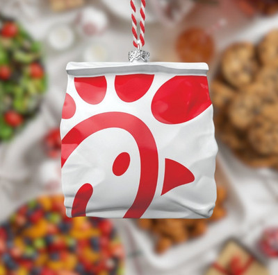Chick-fil-A Original Chicken Sandwich Bag Holiday Ornament 2024 LIMITED EDITION | eBay US