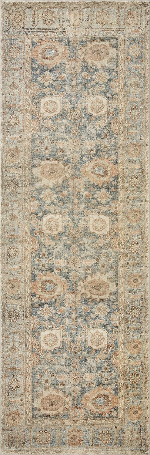 Loloi II Margot Collection MAT-03 Ocean / Spice, Traditional 2'-6" x 7'-6" Runner | Amazon (US)