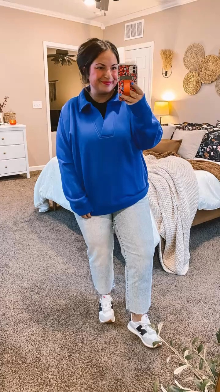 Game day just got a whole lot cozier with this pullover from Target!  It's the ultimate blend of comfort and style. Pair it with your favorite jeans and sneakers for that effortless look.  

sneakers: fit true to size // wearing a 3 in kids (linking adult sizes as well)
jeans: fit small // wearing a 14
muscle tee: fits true to size // wearing a large
polo top: fits true to size // wearing a large 

 #LTKWatchNow #LTKFindsUnder50 #LTKStyleTip