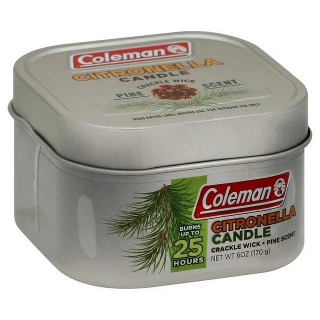 Coleman Repellents Pine Citronella Candle, 6 oz., Silver | Walmart (US)