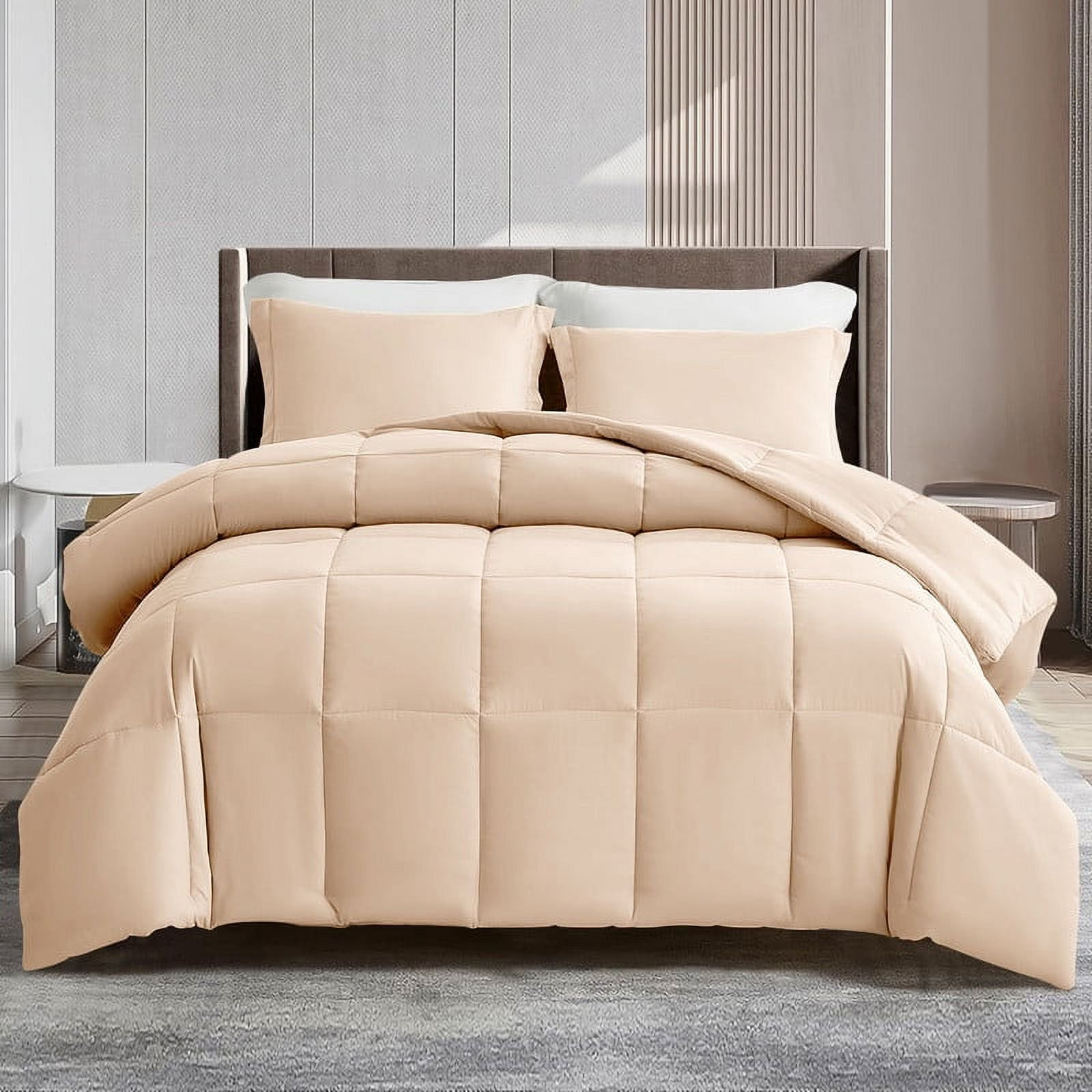 Lux Decor Collection Queen Comforter - Box Stitched Down Alternative Quilted Duvet Insert with Co... | Walmart (US)