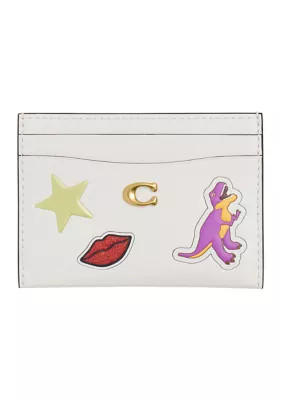 COACH Women's Essential Card Case with Sticker Print | Belk