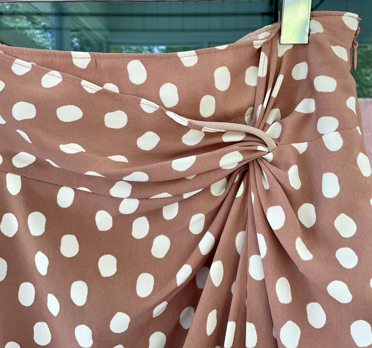 Abercrombie & Fitch Midi Skirt Polka Dot Front Slit Size XS | eBay | eBay US