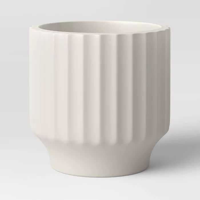 Earthenware Geared Planter White - Project 62™ | Target