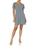 Lark & Ro Women's Lightweight Kimono Short Sleeve Smocked Waist Dress with Pockets | Amazon (US)
