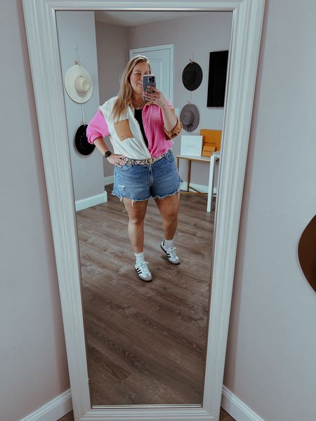 Jean shorts with a gauzy button down shirt and casual flat sneakers. 

Plus size outfit 
Jean shorts outfit
summer outfit 
Plus size Jean shorts 
Button shirt 
Adidas sambas 
Sambas outfit
 


#LTKStyleTip #LTKPlusSize #LTKShoeCrush