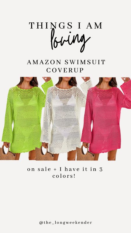 Amazon swimsuit coverup is on sale right now + comes in all the color options! 

Swimsuit coverup, coverup, vacation outfit, summer outfit 

#LTKswim #LTKtravel #LTKsalealert