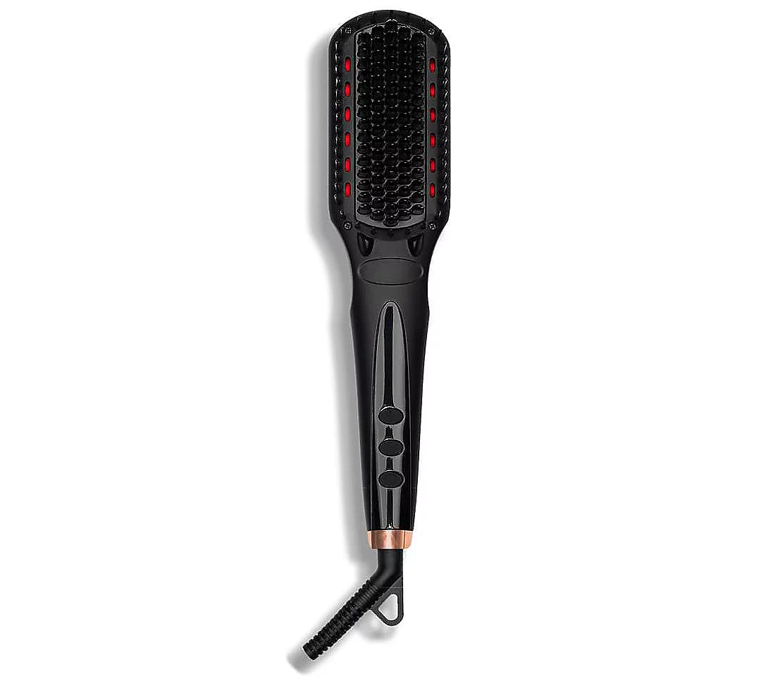 amika IRED Polished Perfection Straightening Br sh 2.0 | QVC