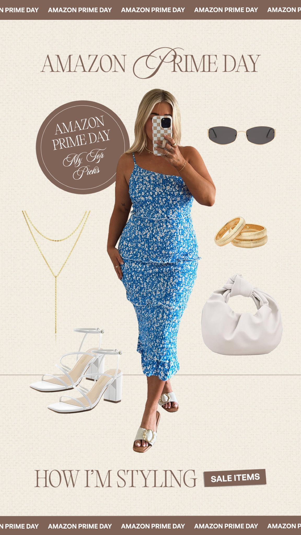 Amazon prime day sale dress🩵 I am in a medium #sale #amazon #primeday 

#LTKMidsize #LTKSeasonal #LTKSaleAlert