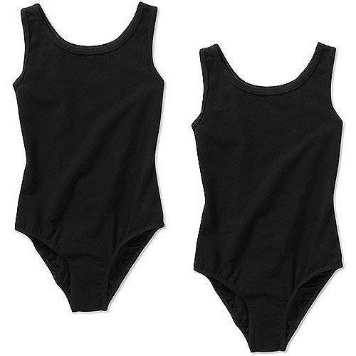 Danskin Now Girls Ballet & Dance Tank Leotards with Front Liner, 2-Pack, Sizes 4-16 | Walmart (US)