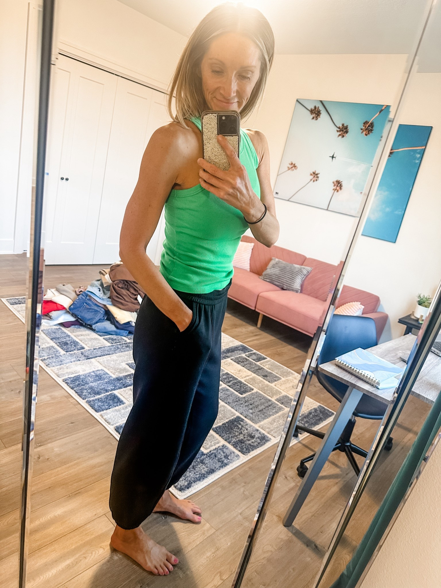 Easy loungey Saturday night fit! 

#LTKFindsUnder100 #LTKSummerEdit #LTKOver40