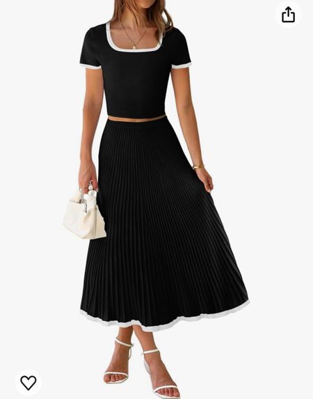 Amazon find ZESICA Womens Summer Casual 2 Piece Sets Short Sleeve Crop Top and Pleater Skirts Matching Lounge Set Vacation Travel Outfits

#LTKStyleTip #LTKFindsUnder50 #LTKSeasonal