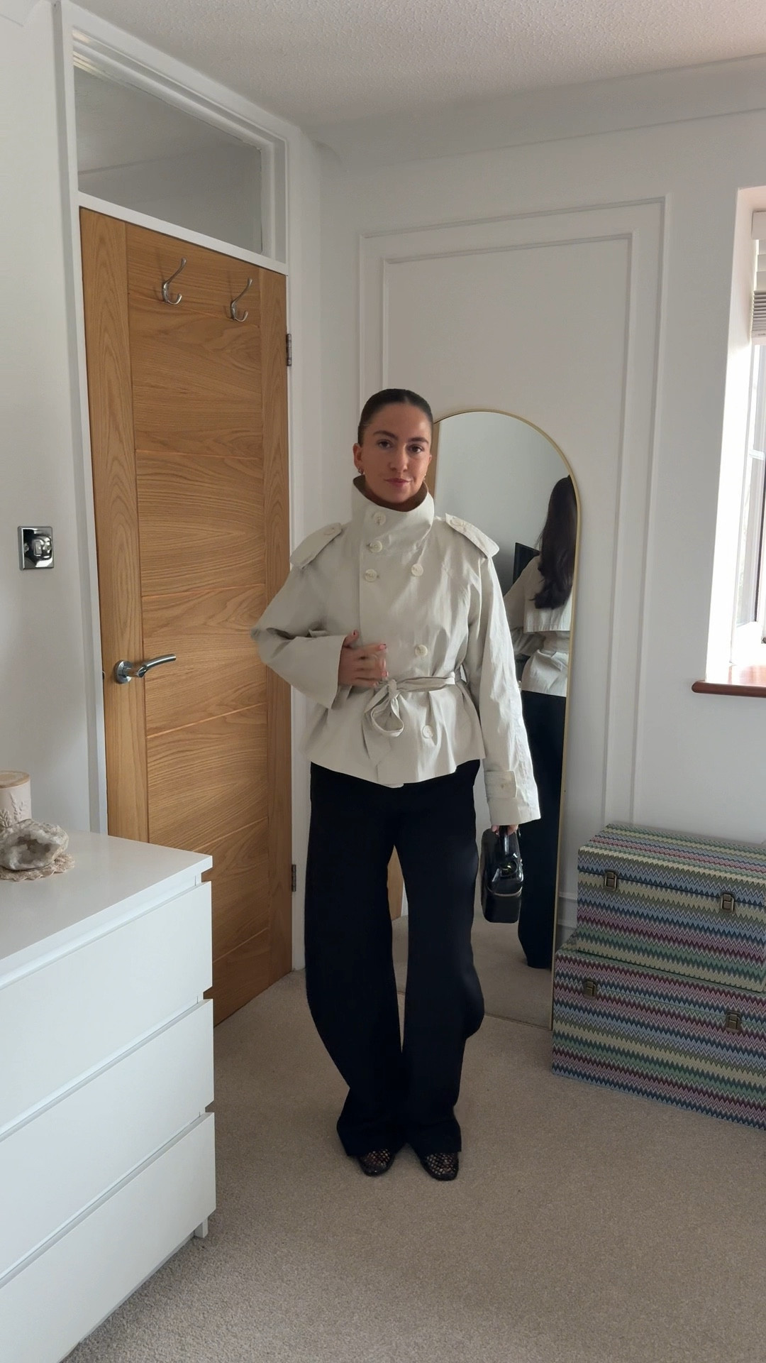 Cool chic - everyday staples - funnel neck jacket - ballet flats - trousers 

#LTKgrwm #LTKspringtrends #LTKootd