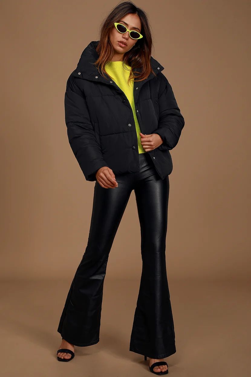 Weekender Black Quilted Puffer Jacket | Lulus (US)