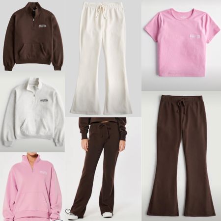 Loungewear with soft fleece lined material flare pants that are super cozy for the home, which can be mixed in matched with all the other variety of colors. How cute! #homewear#loungeset #matchingset

#LTKGiftGuide #LTKunder50 #LTKcurves
