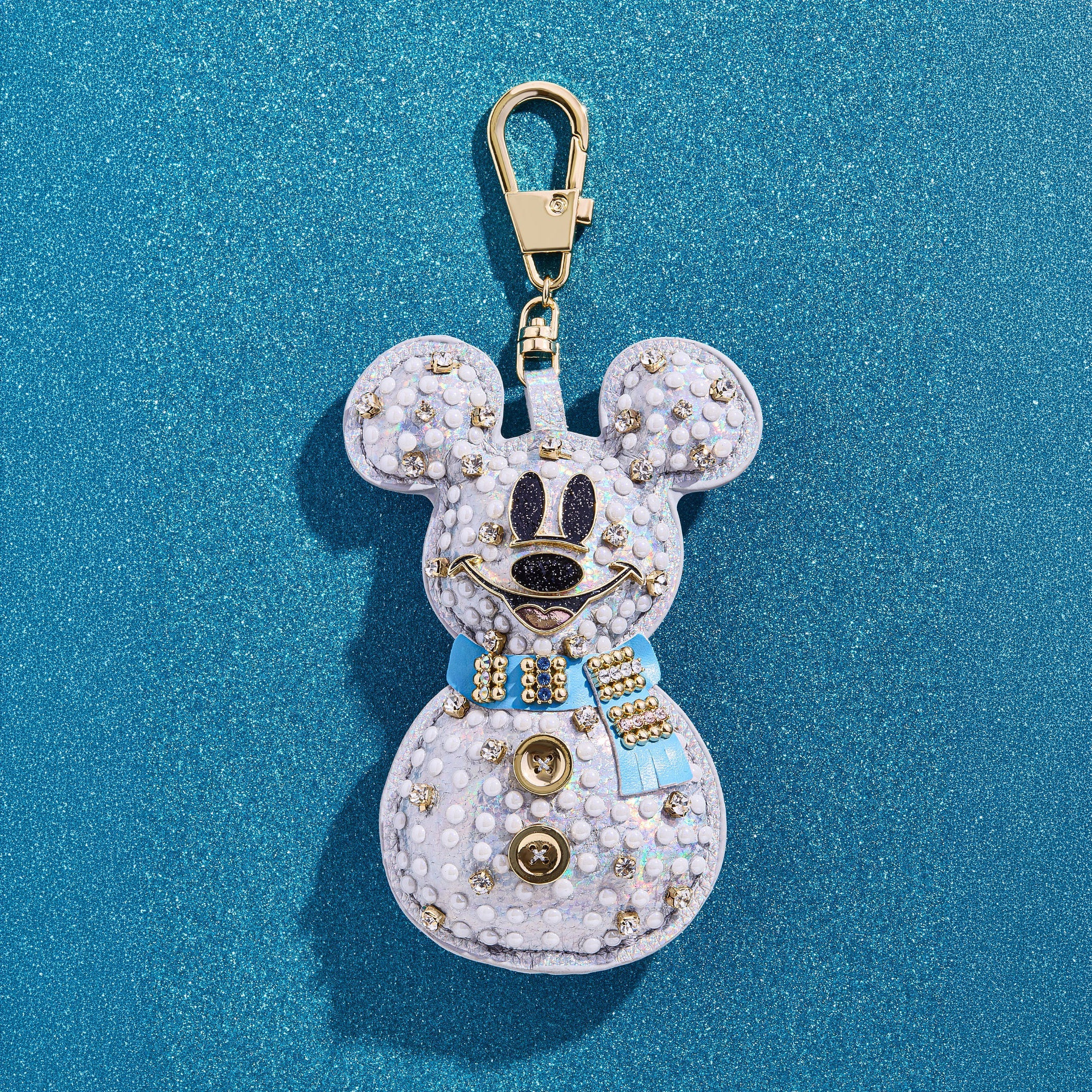 Disney Mickey Mouse Snowman Puff Bag Charm - Disney Snowman Puff Bag C | BaubleBar