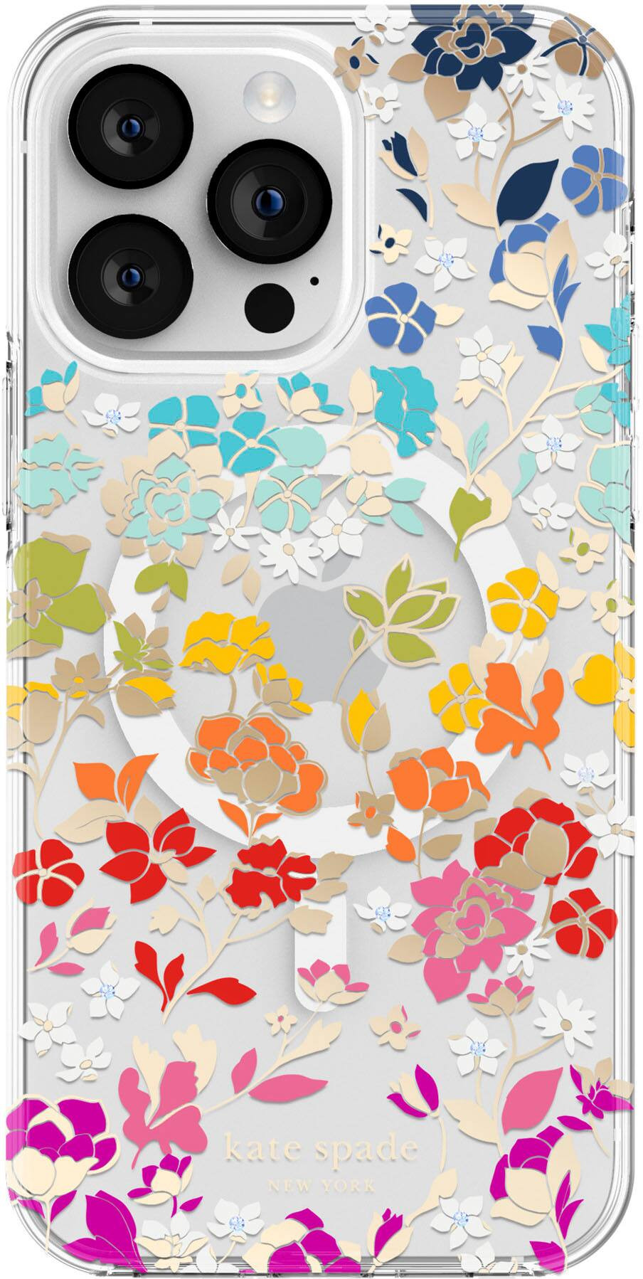 kate spade new york Protective Hardshell Magsafe Case for iPhone 14 Pro Max Flowerbed Multi KSIPH... | Best Buy U.S.